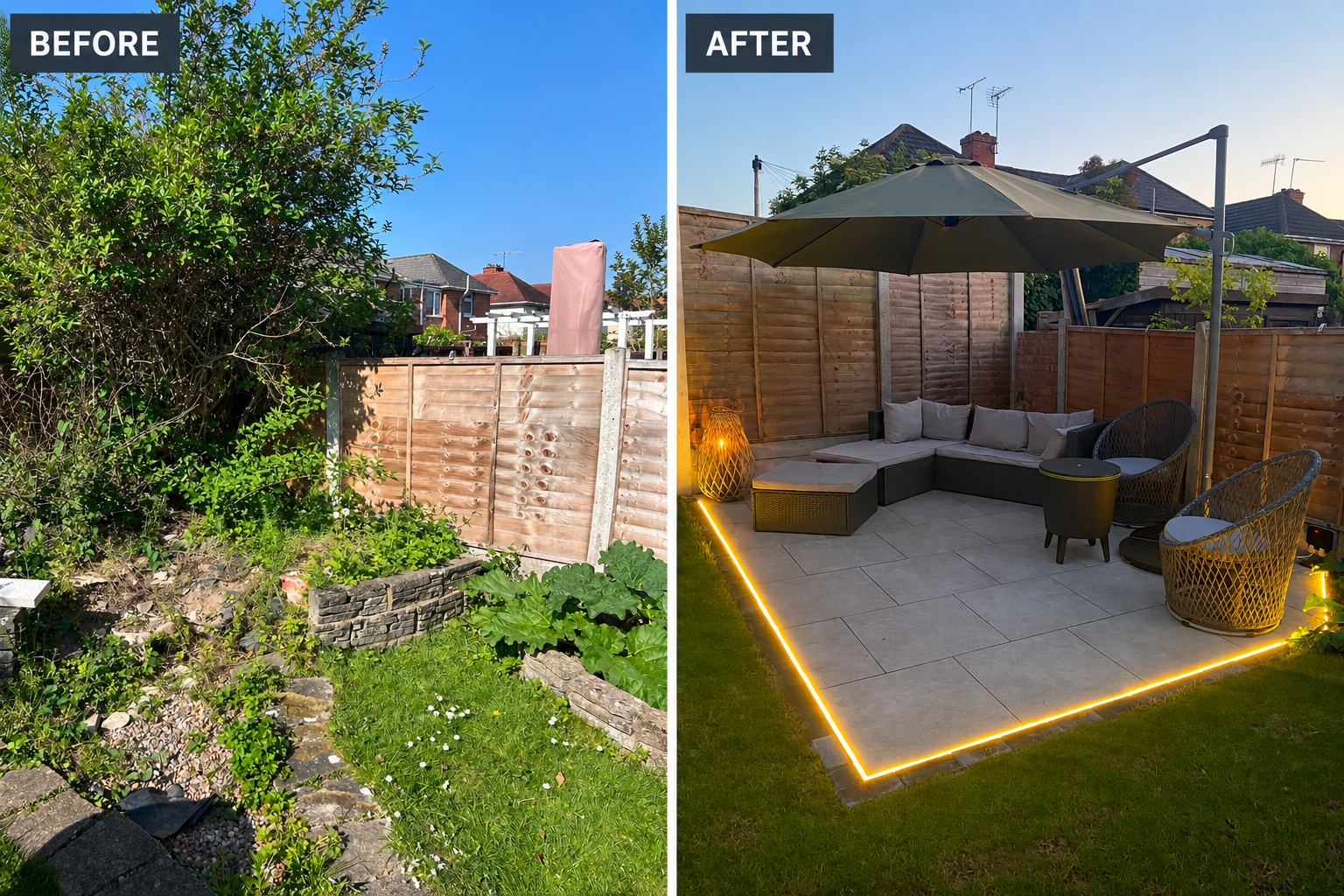 Before & After: A Complete Garden Landscaping Transformation
